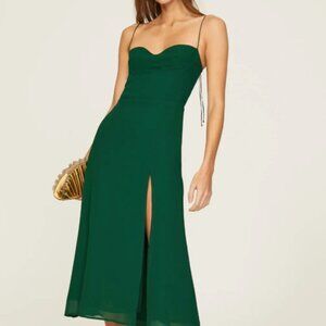 Reformation Juliette Dress Emerald Size 6